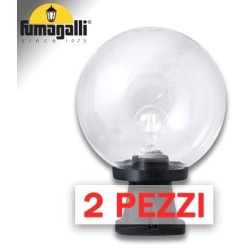 2x pezzi di DISMA/G250 NERO TRASP E27