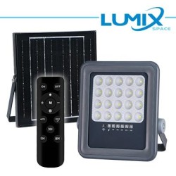 PROIETTORE SOLARE LED 100W + Crepuscolare