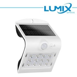 Lampada da parete LED solare senza fili con Sensori 220lm BIANCO