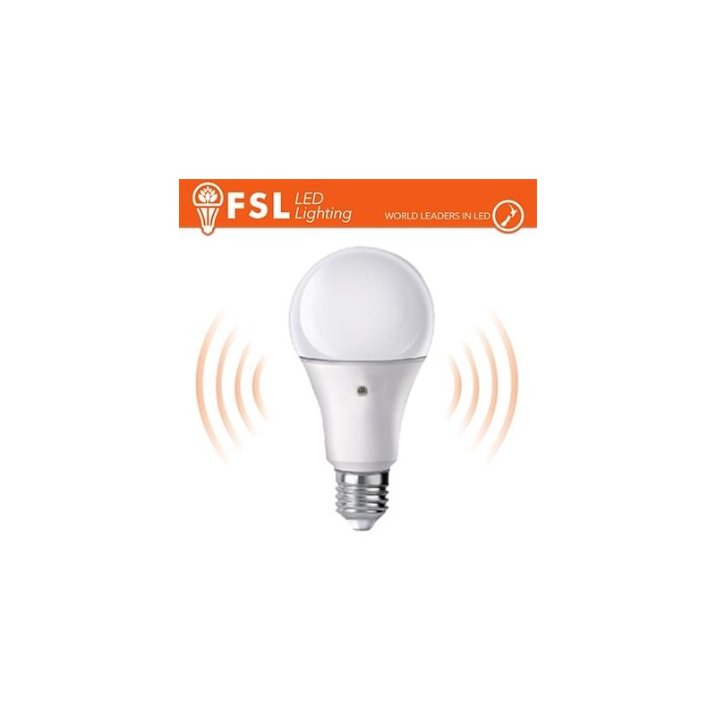 Lampada Goccia - 9W 6500K E27 Sensore Crepuscolare 2 LATI