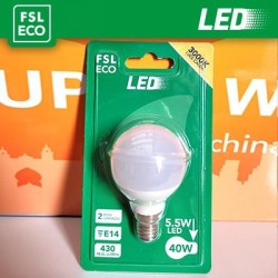 Lampada Sfera BLISTER - 5,5W 6500K E27