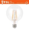 Lampada Filamento Globo Ø9,5cm - 6W 2700K E27 600LM