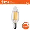 Lampada Filamento Oliva - 4W 4000K E14 Dimmerabile