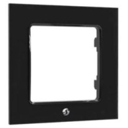 Shelly Wall Frame 1 - Placca interruttore da parete nera