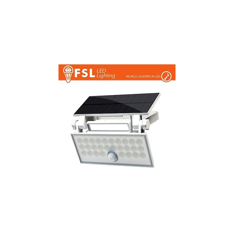 faro da esterno solare con sensore di movimento 60w (6 led)