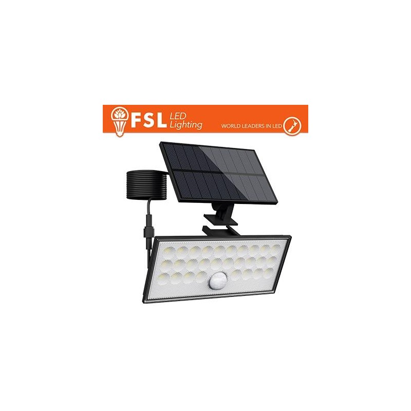 Faro da esterno solare con sensore di movimento 60W (6 led)