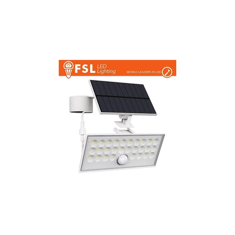 Faro da esterno solare con sensore di movimento 60W (6 led)