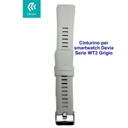 Cinturino per smartwatch Devia Serie WT2 Grigio