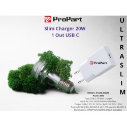 Slim Carica Batterie 20W 1 Out USB-C
