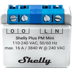 Shelly Mini Plus PM - Smart Relay 16A AC WiFi/BT + PM