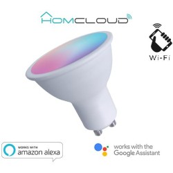 Faretto GU10 ad incasso Wi-FI RGB + Bianco caldo dimmerabile