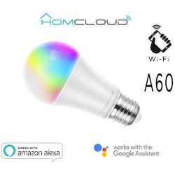 Lampadina Wi-Fi + Bluetooth RGB+Bianco caldo E27 A60 dimm