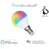 Lampadina Wi-Fi + Bluetooth RGB+Bianco caldo E14 G45 dimm