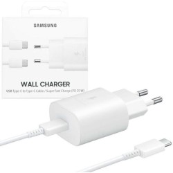 Caricabatteria Originale Samsung EP-TA800XWE 25W con Cavo