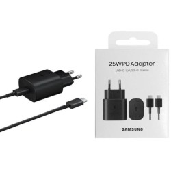 Caricabatteria Originale Samsung EP-TA800XBE 25W con Cavo