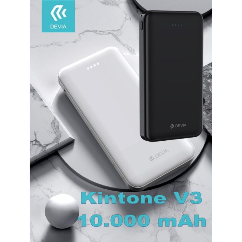 Power Bank V3 10.000mah 2 uscite 2,1 A.con protezione Bianco