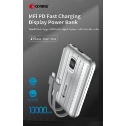 Power Bank Certificato MFI cavi Lightning e Tipo-C 10.000 mah