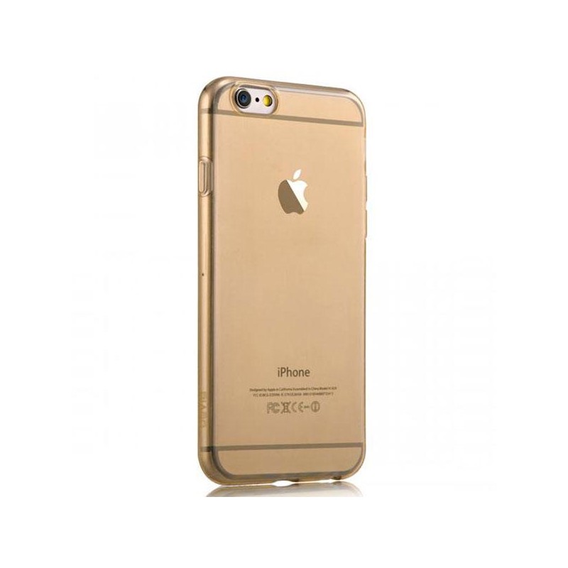 Cover for Iphone 6-Super Slim 0,5mm TPU Crystal Champagne