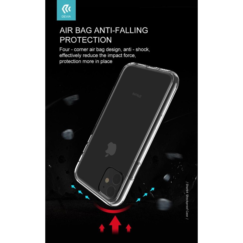 Cover Alta Protezione Tpu Trasparente per iPhone 11 Pro Max