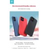 Cover in Silicone effetto seta per iPhone 12 Mini Blu