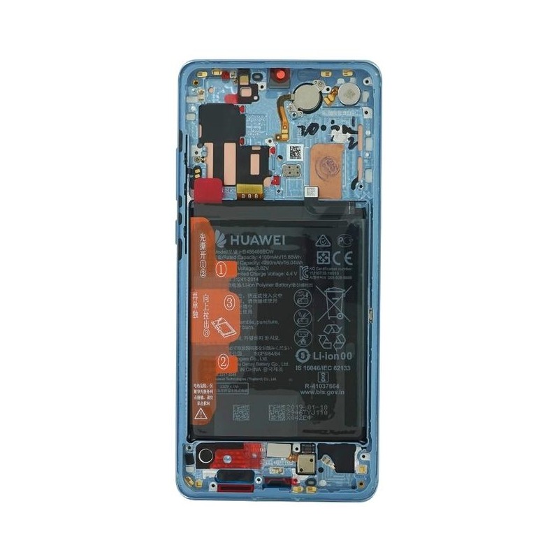 Lcd per Huawei P30 Pro Service Pack 02352PGE Aurora blue