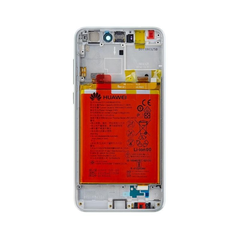 Lcd Huawei P9 & P8 Lite 2017 Service P con Batteria Bianco