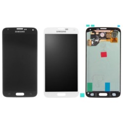 LCD+TOUCH ORIGINALE PER SAMSUNG GALAXY S5 BIANCO GH9715959A