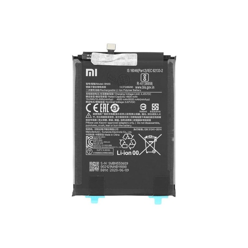 Batteria OEM Xiaomi Redmi Note 9S BN55 460200002F5Z