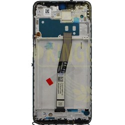 LCD Con Frame per Xiaomi Redmi Note 9 Pro ServicePack Bianco