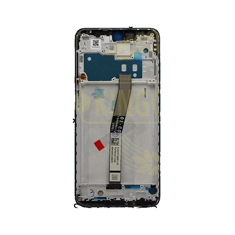 LCD Con Frame per Xiaomi Redmi Note 9 Pro ServicePack Bianco