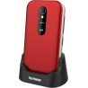 Telefono Cellulare Conchiglia S450 Telefunken 2.8'' Rosso