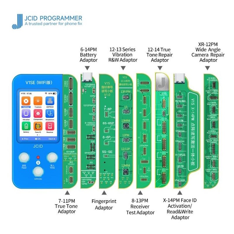 Programmatore JCID V1SE versione WI-FI completo di 8 schede