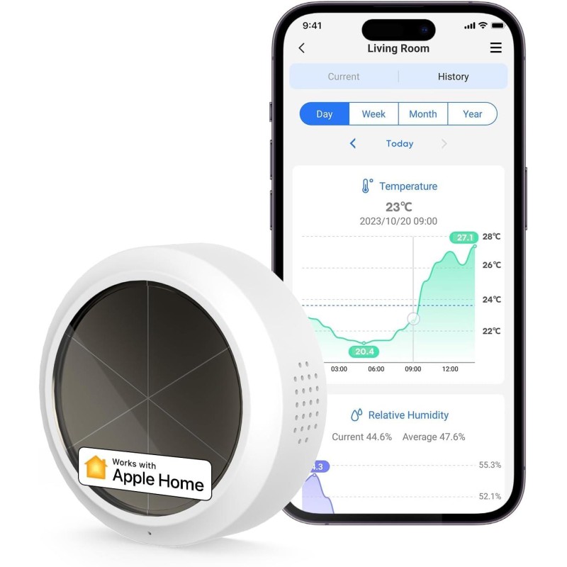 Meross Sensore Temperatura&Umidità Smart RF - Apple HomeKit