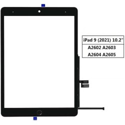 Touch per iPad 9 10.2'' con pulsante Home A2602 A2603 Nero