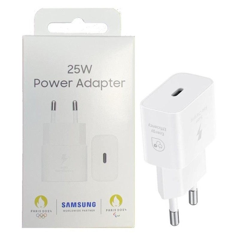 Caricabatteria Originale Samsung EP-T2510NWE 25W Bianco