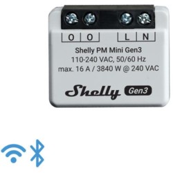 Shelly Mini PM Gen 3 - Smart Relay 16A AC WiFi/BT + PM