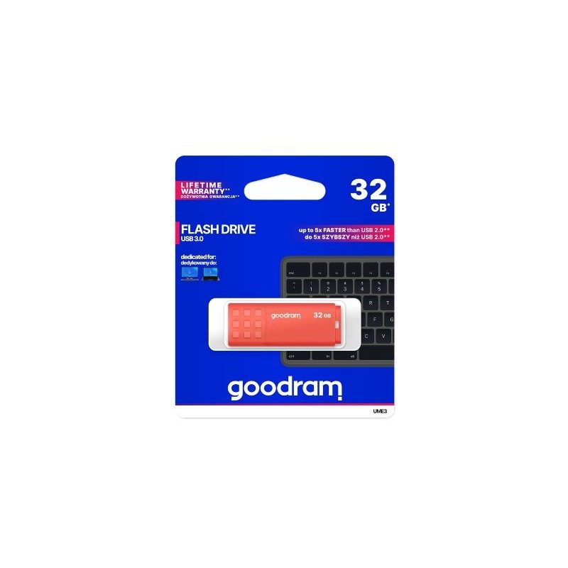 Pendrive GoodRAM 32GB UME3 orange USB 3.0 - retail blister