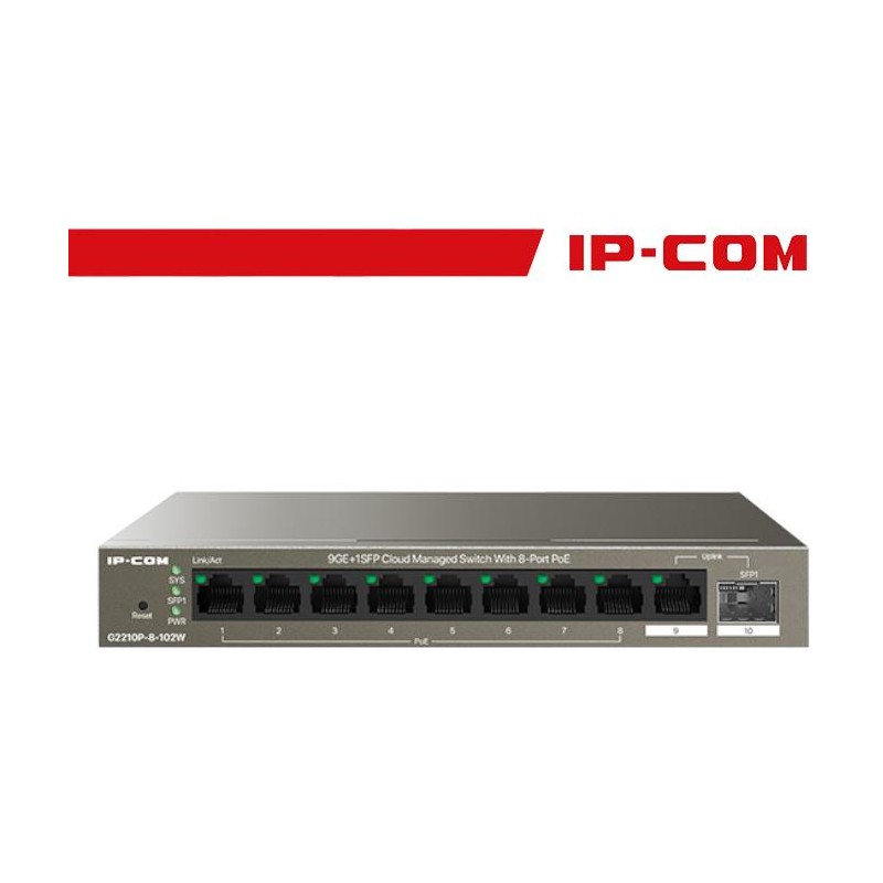 Switch IP-COM G3210P 8 porte PoE Gigabit