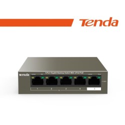 Tenda Switch Desktop 5 Porte 10/100/1000 con 4 Porte PoE - TEG1105P-4-63W