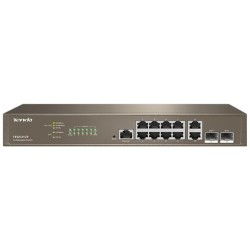 Switch managed L3 10 porte Gbit + 2 porte SFP Tenda TEG5312F