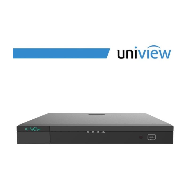 NVR K-NEW Uniview 32 Canali 4K, 2 SATA, Senza Porte PoE