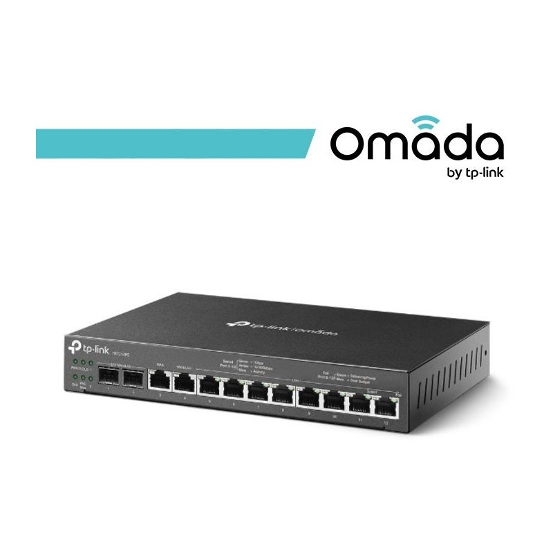 Omada Router VPN Gigabit 3-in-1: Router+Switch PoE+Controller - ER7212PC