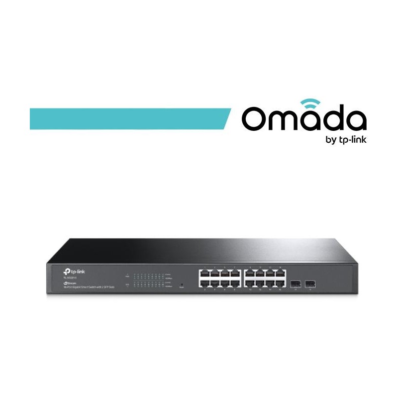 Omada Switch Smart 16 Porte Gigabit + 2 slot SFP - SG2218