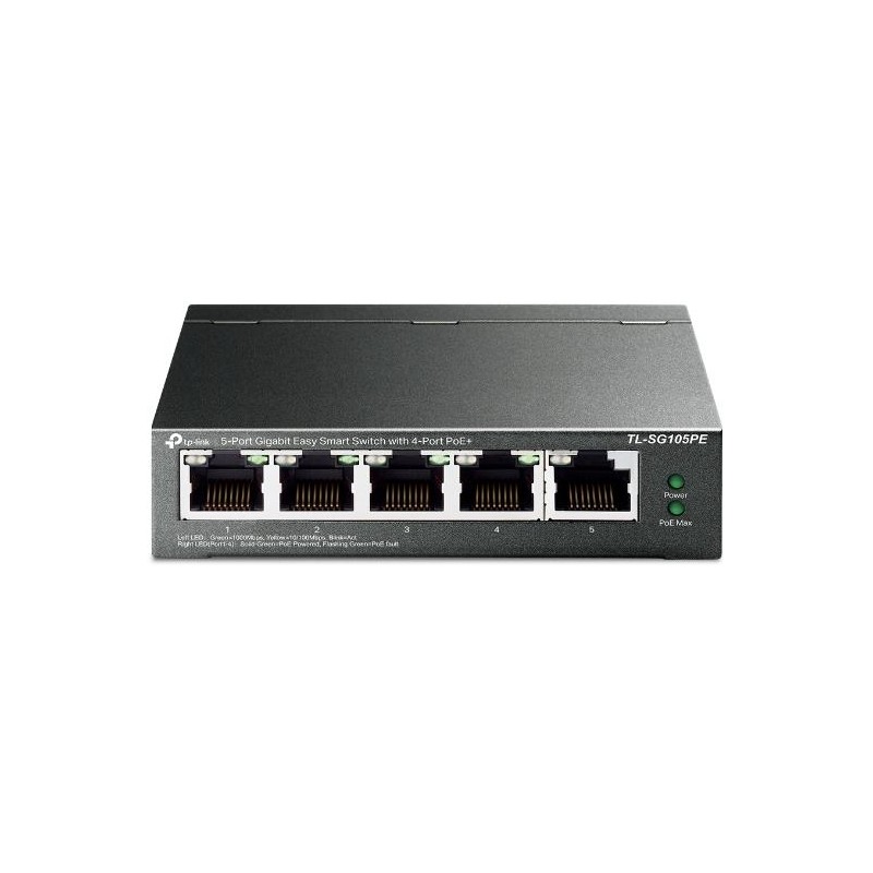 Switch 5 port Gigabit con 4-Port PoE+ TP-Link TL-SG105PE