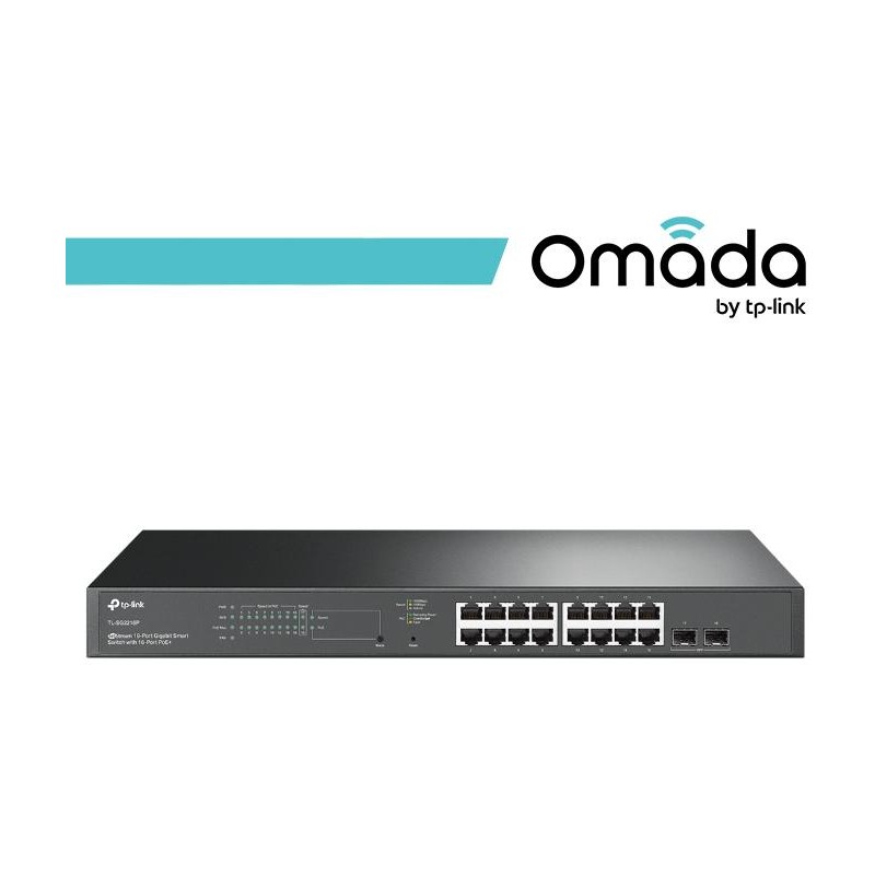 Omada Switch Smart Gigabit 18 Porte di cui 16 PoE+ - SG2218P