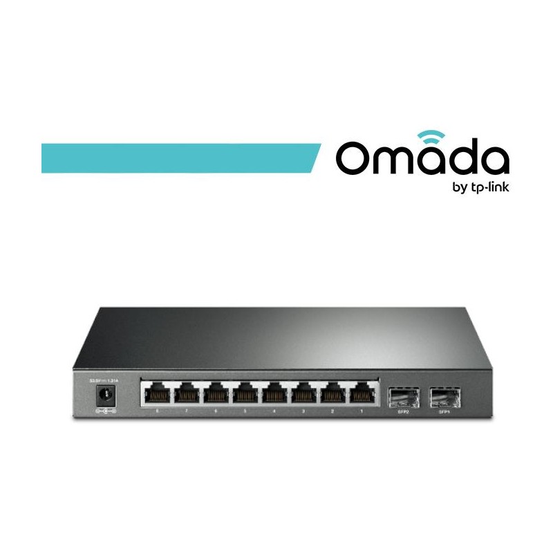 Omada Smart Switch JetStream Gigabit 8 Porte PoE+ 2 SFP - SG2210P