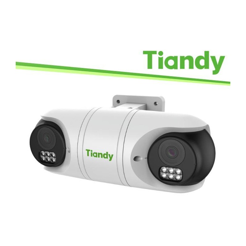 Tiandy Telecamera Double Turret Spark 2MP 2.8mm, PoE, 0.02Lux, IP67 - TC-C32RN