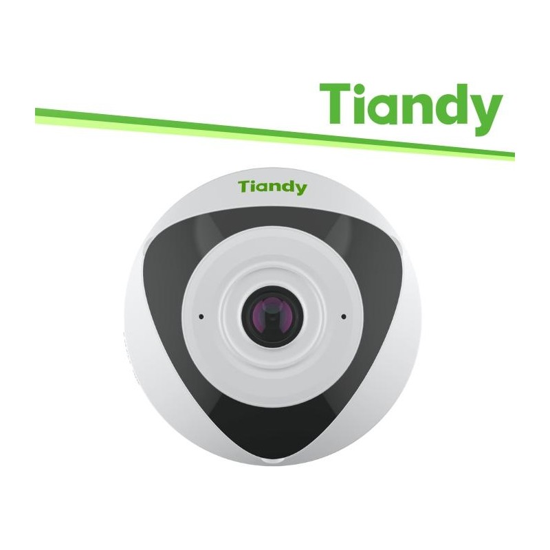 Tiandy Telecamera Fisheye Pro 5MP 1.4mm, Tripwire, Heatmap, PoE, IP67 - TC-C35VN