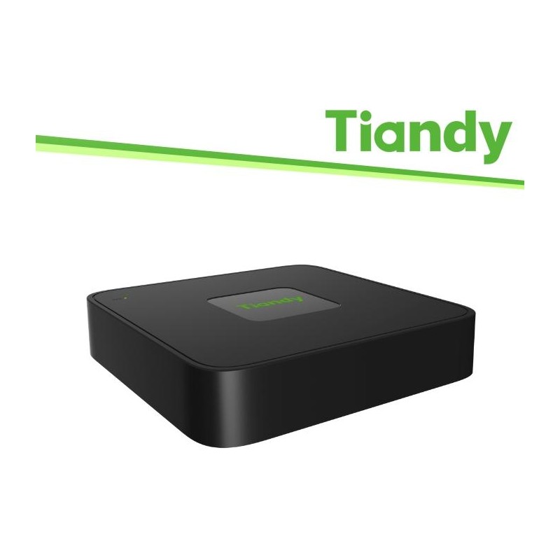 Tiandy NVR 5 Canali, 4 Porte PoE, 60/40Mbps, regist. fino a 5MP - TC-R3105