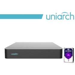 NVR Uniarch 10 Canali 8 Megapixel, senza PoE,1 HardDisk 1TB